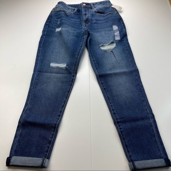 Maurices Mom Jean High Rise Distressed Size 8R NWT - Picture 3 of 8